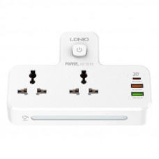 LDNIO Power Strip 2 Sockets with 20W 3x USB Ports & Touch LED Lamp Multiplug (SC2311)